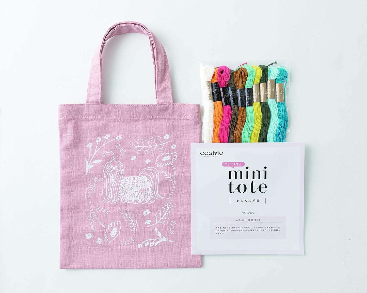 COSMO mini Tote Bag 刺繡材料包 [迷你手提包神尾茉莉]